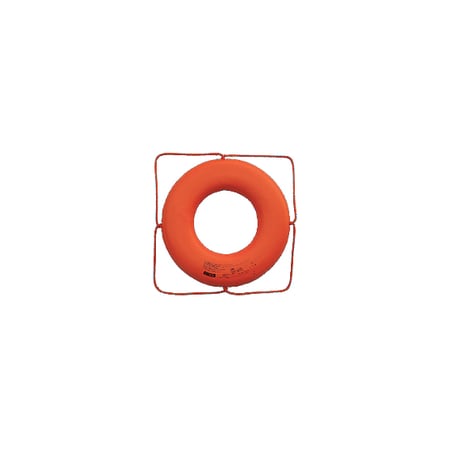 Cal-June Jim-Buoy Closed Cell Foam U.S.C.G. Approved Life Ring w Rope Molded In GO-X-24